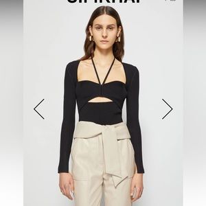 Jonathan Simkhai Alexia knit sweetheart top